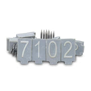0-9 3/8 digits for livestock identification-BOCCS