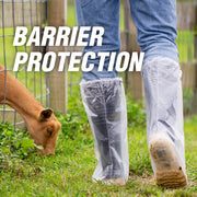 3 mil elastic top boot covers for barrier protection
