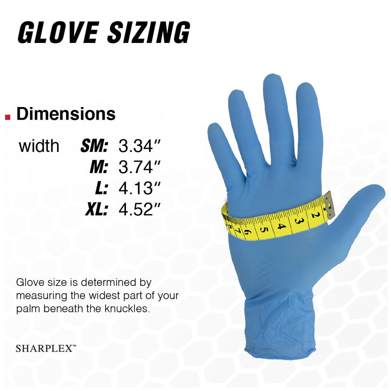 Sharplex Nitrile Gloves (Blue)