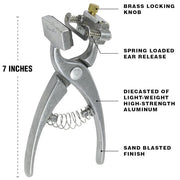 BOCCS 7.5'' inch livestock tattoo pliers for identification