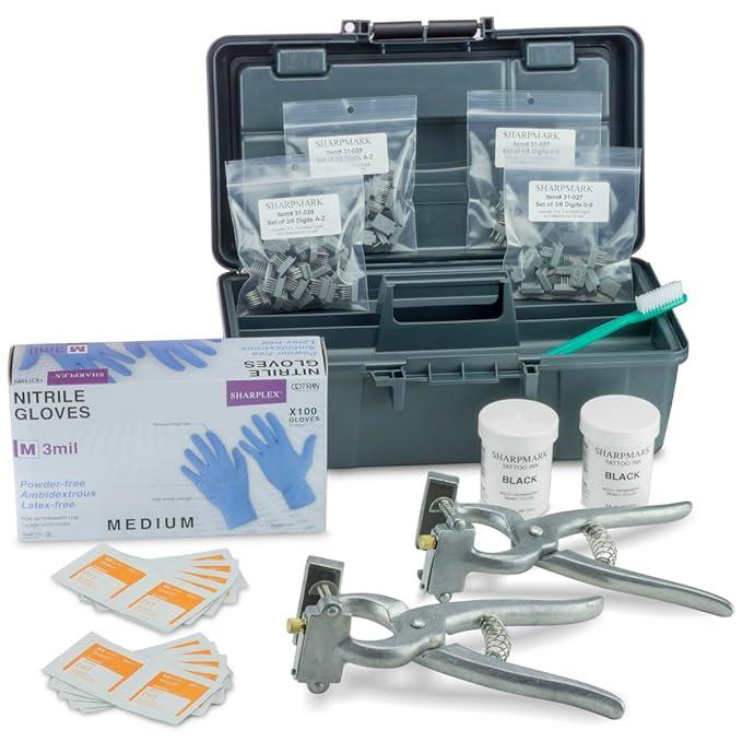 Boccs Pro Livestock ID Kit Standard Black for livestock identification