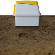 Image of rabbit burrowing base underground 