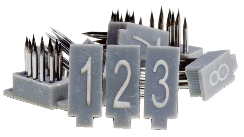 Tattoo digits for livestock identification