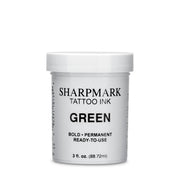 Green tattoo ink for livestock identification