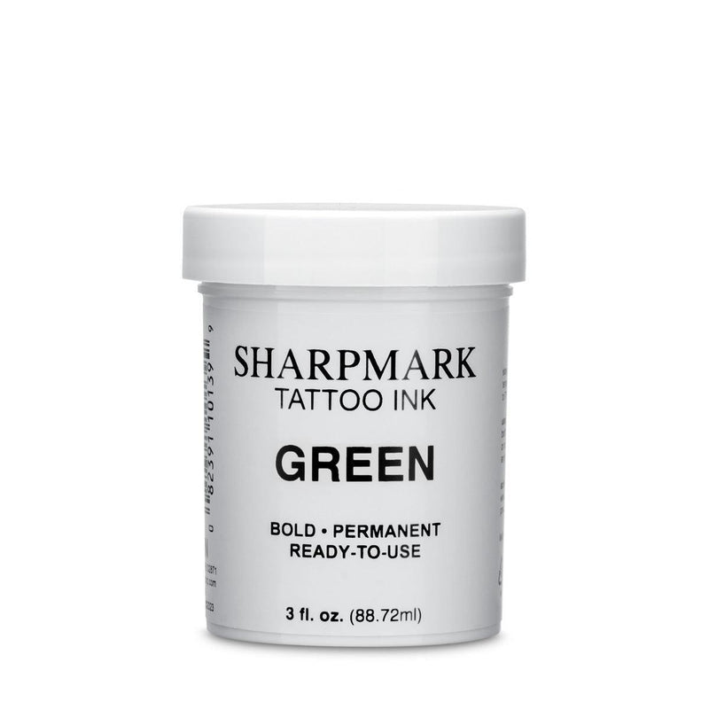 Green tattoo ink for livestock identification
