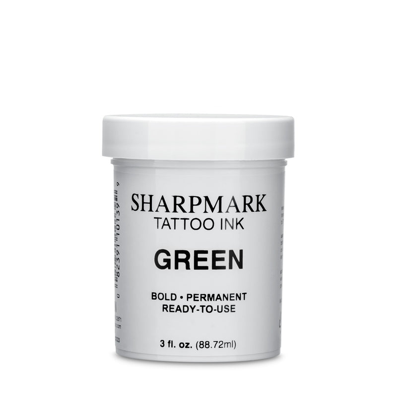 Green tattoo ink for livestock identification