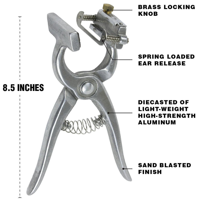 BOCCS 8.5 inch Livestock Tattoo pliers for livestock identification